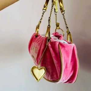 Princess Glam cute velvet trendy handbag