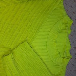 Neon Ribbed Top🌸