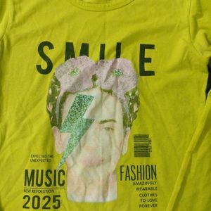 Lime Green T-shirt For Girls