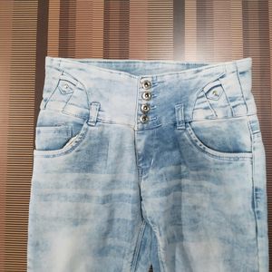 V-03 Size-30 Slim Fit Women Denim Jeans