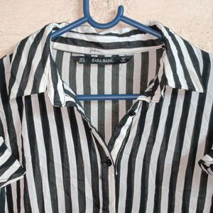 ZARA Fashion Shirt Top Stripped Premium