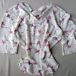 New Ruffled Korean Bow Top