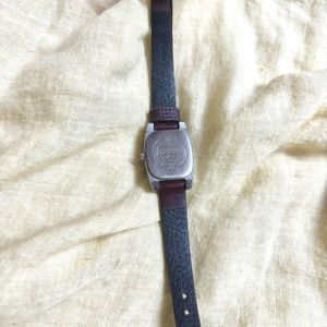 Sonata Maroon Belt Watch