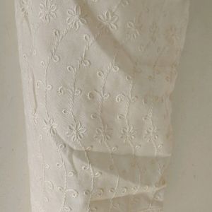 white chikankari plazzo 💞