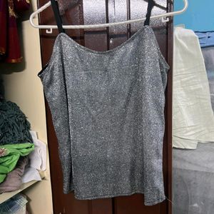 Glitter Black Tank Top