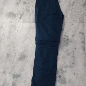 Aqua Blue Straight Trouser Pant