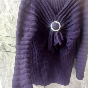 Free Size Woolen Dress Cum Top