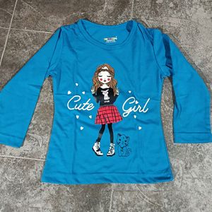 Printed Crew Neck T-shirt 2-3Y