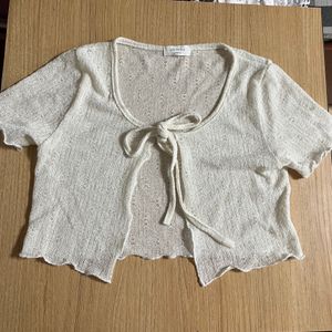 Beige Cropped Shrug , Holy Moly By Korean