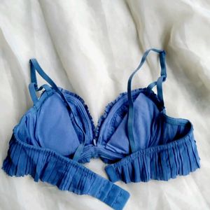 Pacific Blue Bra With Frills