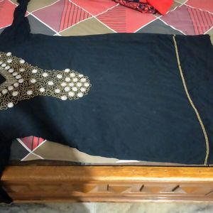 A Black Georgette Kurta