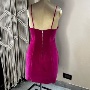 Hot Pink Short Dress (Bust Upto 36)