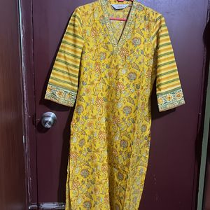 Biba Yellow Color Kutti Set (36) For Sale 🔥🔥