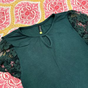 New Tokyo Talkies Green Top