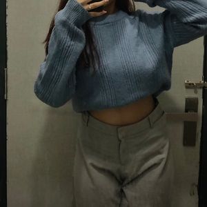 Cropped Knitted Jumper