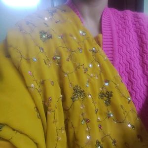 Mustard SAREE For Women