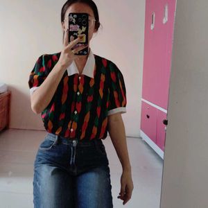 Women's Collar Vintage Shirt