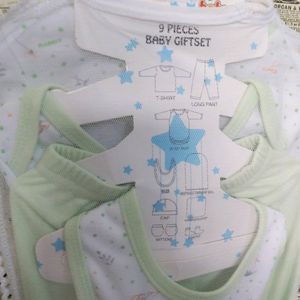 9 Pieces Gift Cloth Breathable Fabric Set for Baby