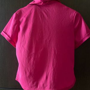 Pink crop Shirt top