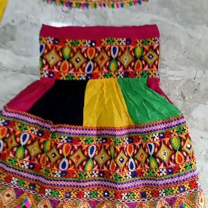 Multi Colour Heavy Work Ghagra Choli With Dupatta