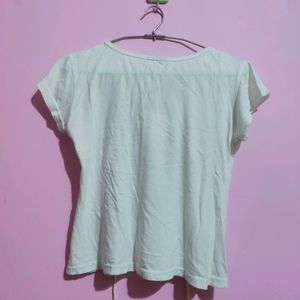 White Crop Top For Women