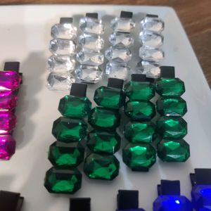 Crystal Coloured Clips