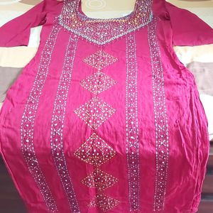 Price In Coins For Today katha Hand Work Kurti