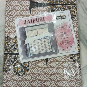 Jaipuri Double bed Sheet With Pillow Cover