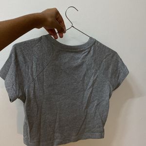 Grey Baby Tee