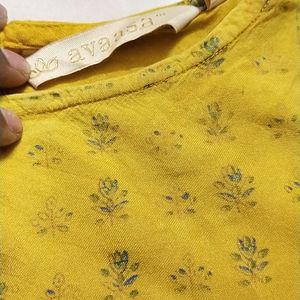 Mustard Colour Kurta