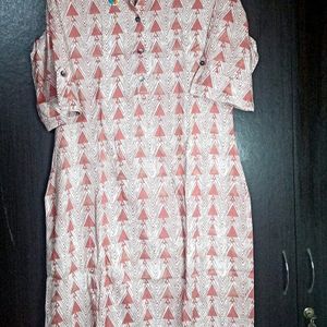 Women Cotton Muslin Printed Kurta