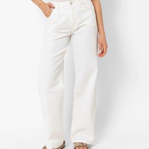 H&M Off White Semi Formal Pants