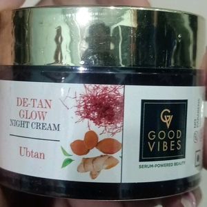 Good Vibes De-tan Glow Night Cream-ubtan