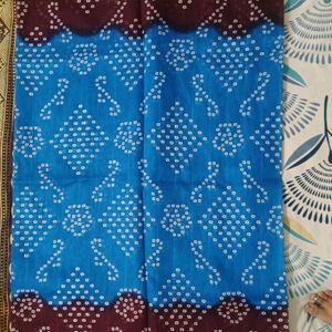 Chunri Print Cotton Saree