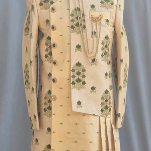 Golden Green Sherwani