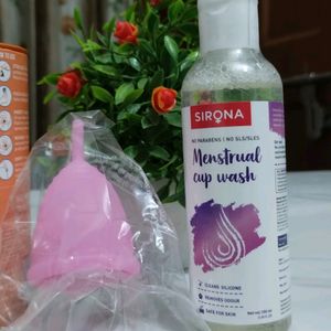 (Sealed) Sirona Menstrual Cup (Medium) + Wash(100)