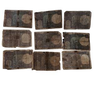 Set Of 1 Rupee Combo Torn Notes