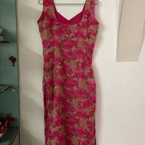 Chiffon Floral Crepe Kurta