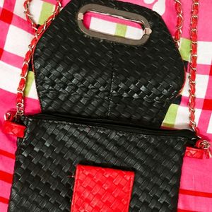 Red + Black Bag