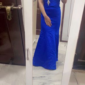 Royal Blue Off Shoulder Dress