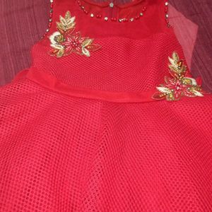 Red Frock For Baby Girl