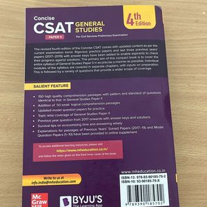 Concise- CSAT: UPSC Pre- Paper- II