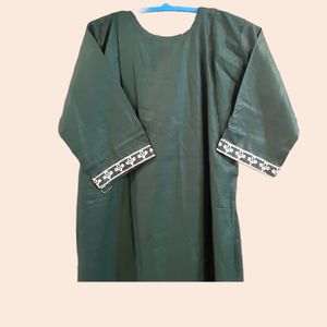 New💥Embroidery Kurta Green