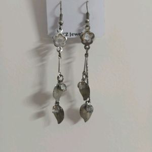 2 Earrings Copper And Silver Color Earring