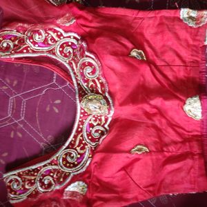 Bridal Lehenga With Free Necklace Set & Bangles