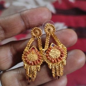 One Gram Gold haar With  Earing