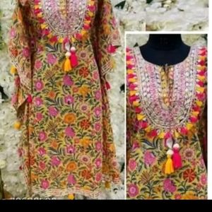 Its Totally NEW Without Tag Reyon Kaftan Kurti