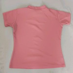 Peach T shirt High Neck