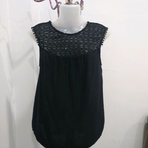Old Navy Half Lace Tank Top