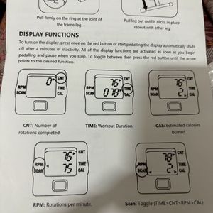 Pedal Exerciser Fitness Manual Digital Tool